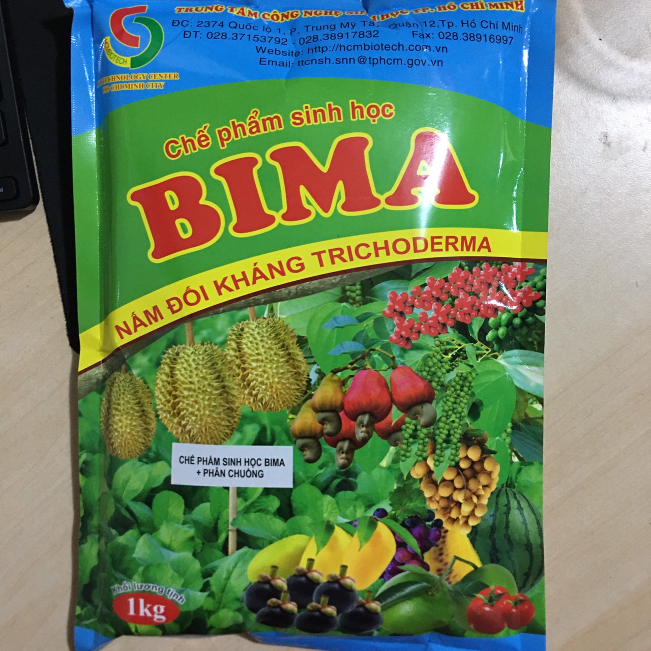 Gói 1kg Chế phẩm sinh học BiMa - Nâm đối khàng Trichoderma