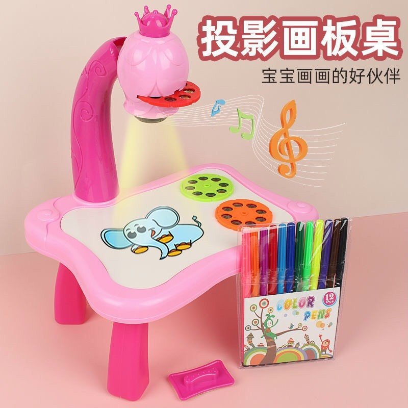 Bộ bàn đèn tập vẽ cho bé