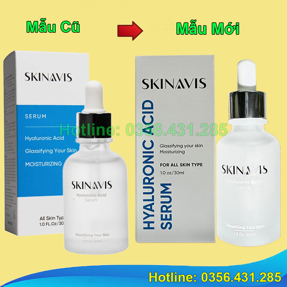 (hàng chính hãng) serum Skinavis thuần HA cấp nước, phục hồi da, da căng bóng, Tinh chất cấp ẩm phục hồi da Skinavis Serum Hyaluronic B5