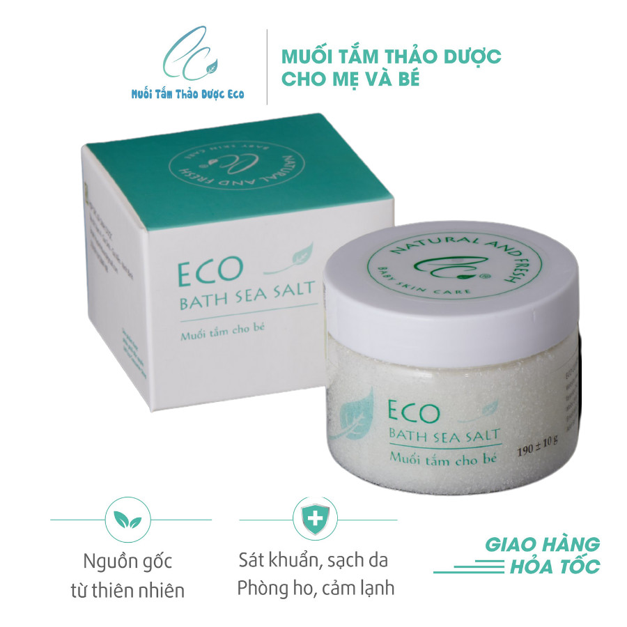 Muối tắm thảo dược Eco - lọ 200g