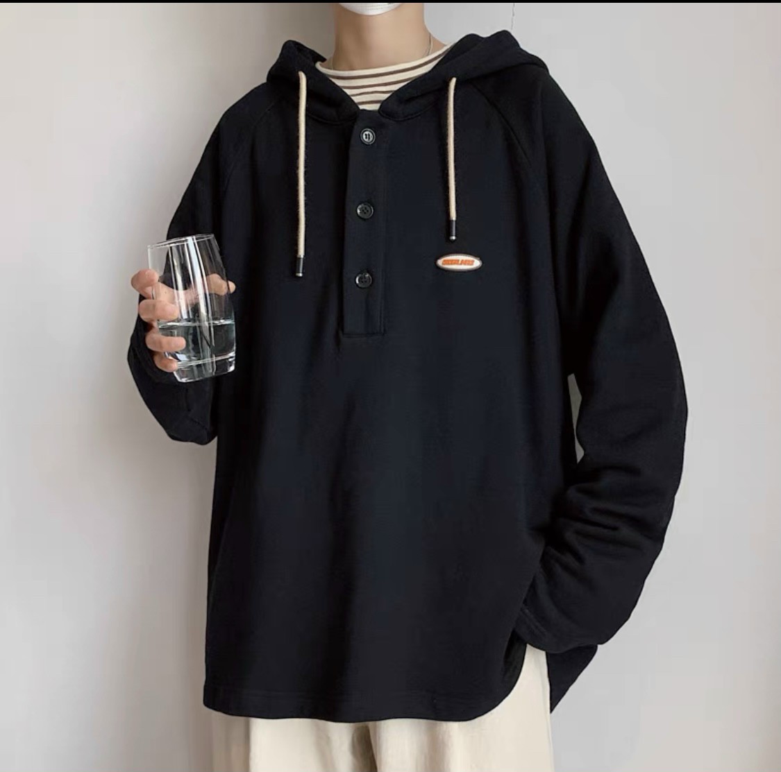 Áo khoác áo hoodie nỉ có nón basic cổ trụ cao cấp trẻ trung thời trang u9504