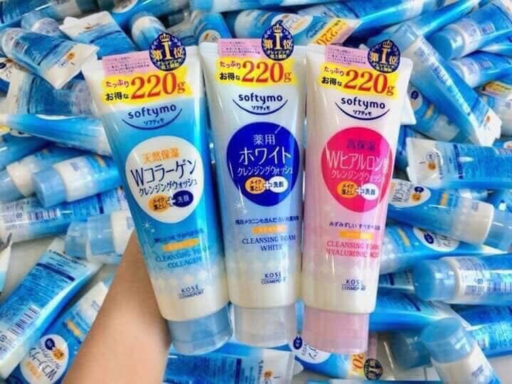 Sữa rửa mặt Kose Softymo White-Nhật bản