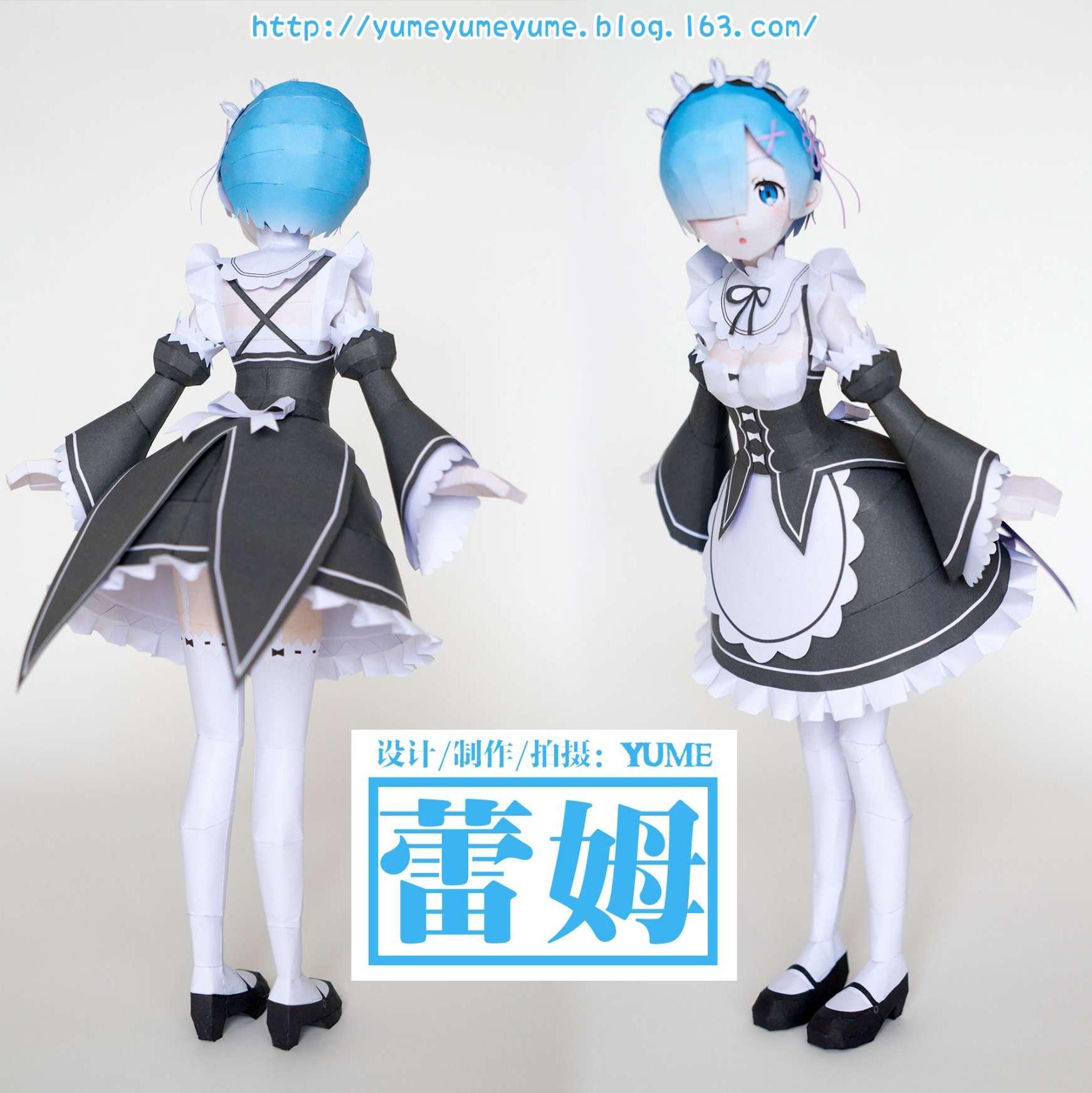 Mô hình giấy anime girl[Re:Zero kara Hajimeru Isekai Seikatsu]  Rem