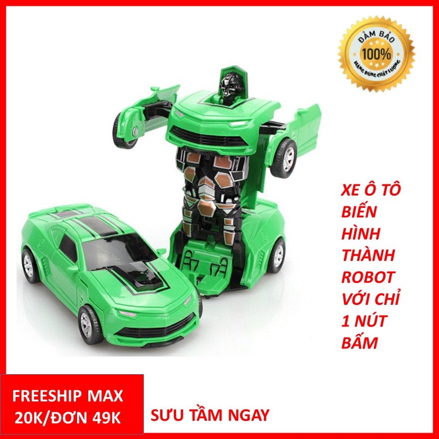 Xe ô tô biến hình thành Robot cho bé