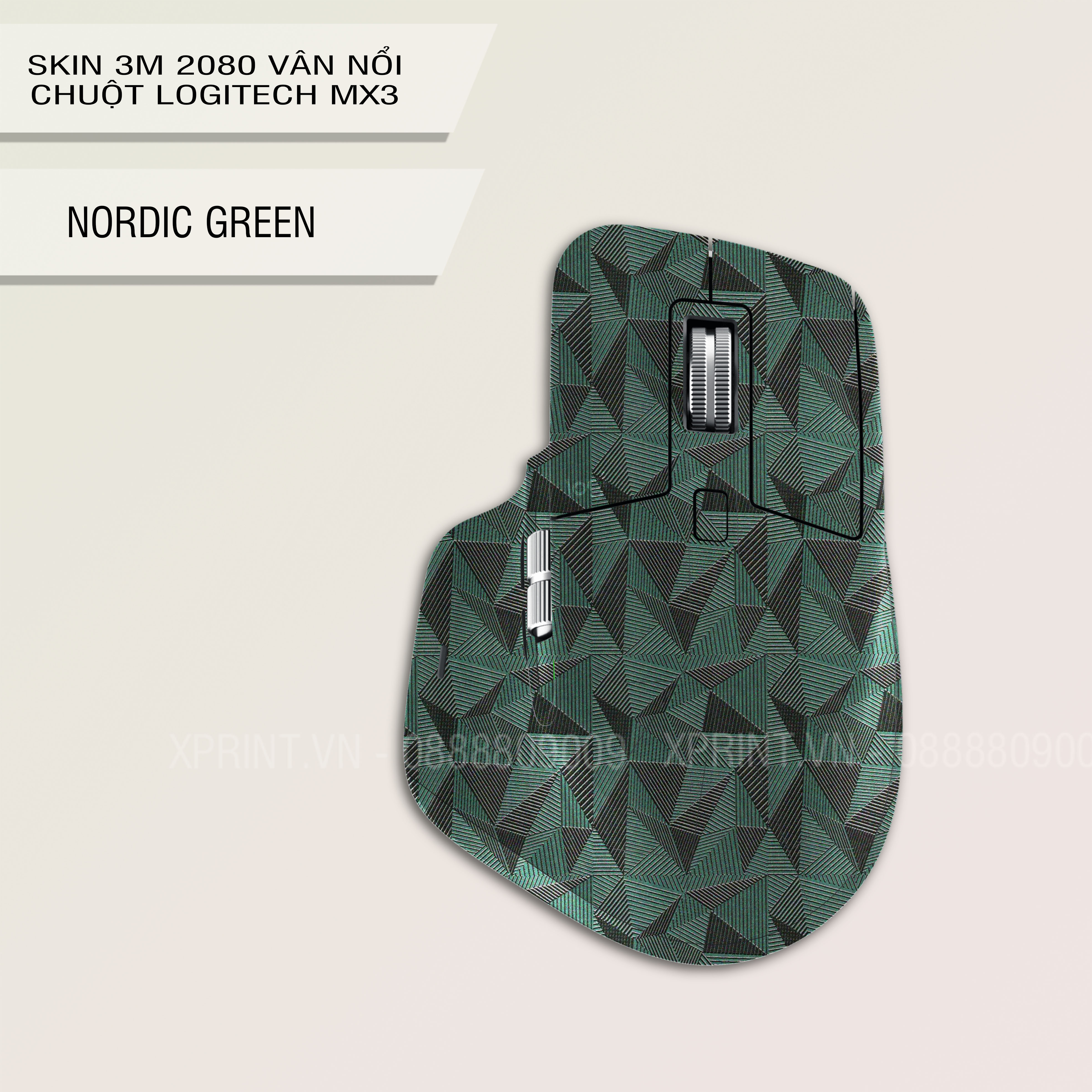 Miếng dán, skin 3M vân nổi 2080 chuột logitech MX Master 3/3s, MX Master 2/2s