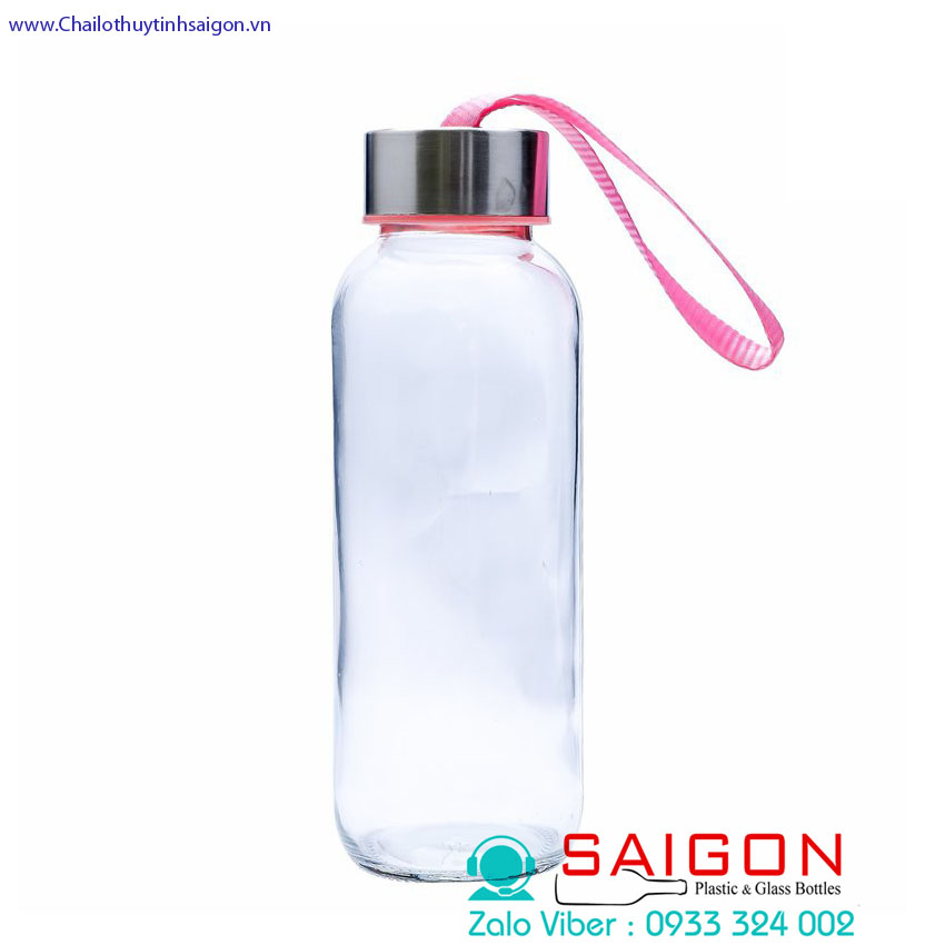 [HCM]Chai Thủy Tinh 300ml nắp dây