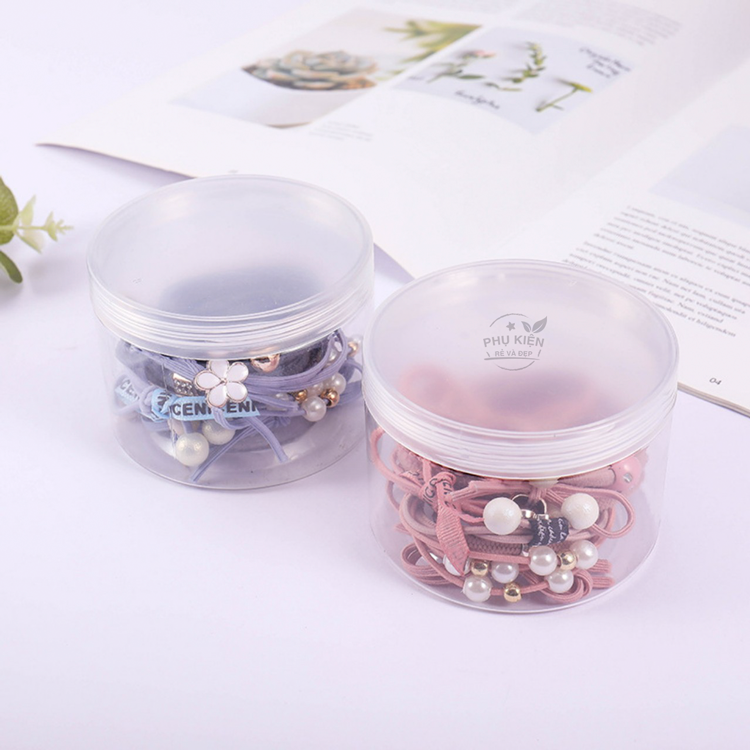 [HCM]Hộp 12 dây cột tóc Hàn Quốc siêu đẹp siêu bền (Đủ màu)