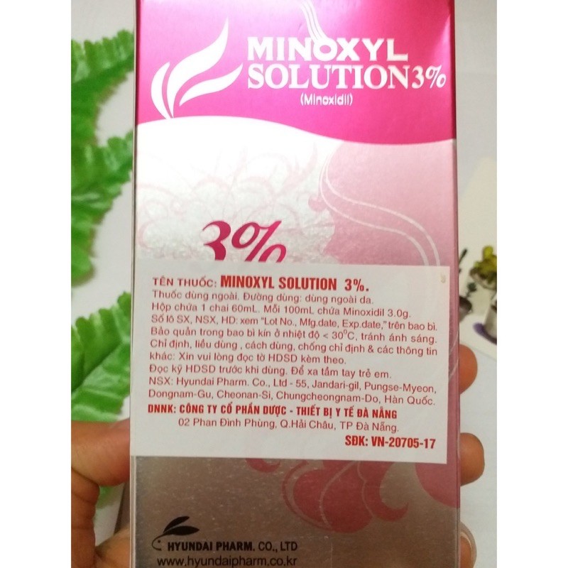 ✅[CHÍNH HÃNG] XỊT HỖ TRỢ RỤNG TÓC - HÓI MINOXYL SOLUTION 3% (MINOXIDIL 3) 60ml