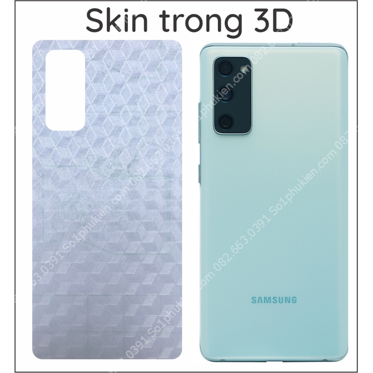 Miếng Dán Carbon Mặt Lưng Samsung S20 Fe
