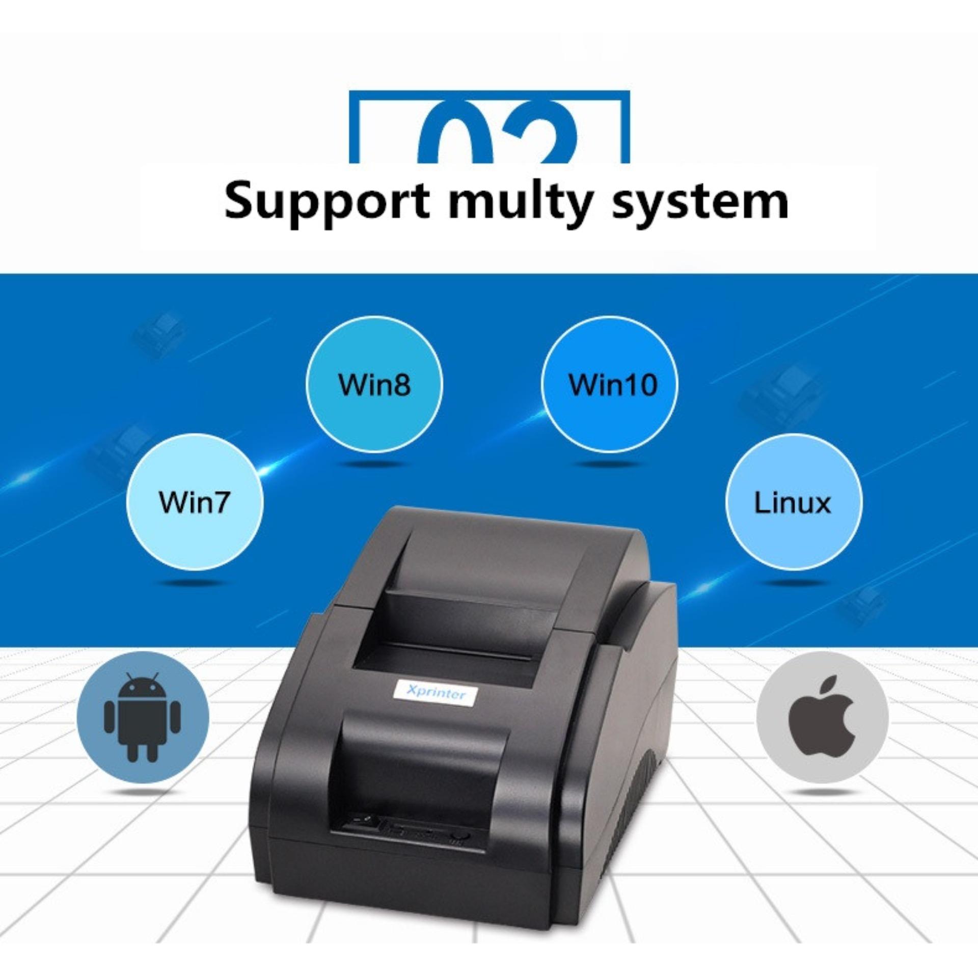 [HCM]Máy in hóa đơn Super Printer ERP085M (Đen)