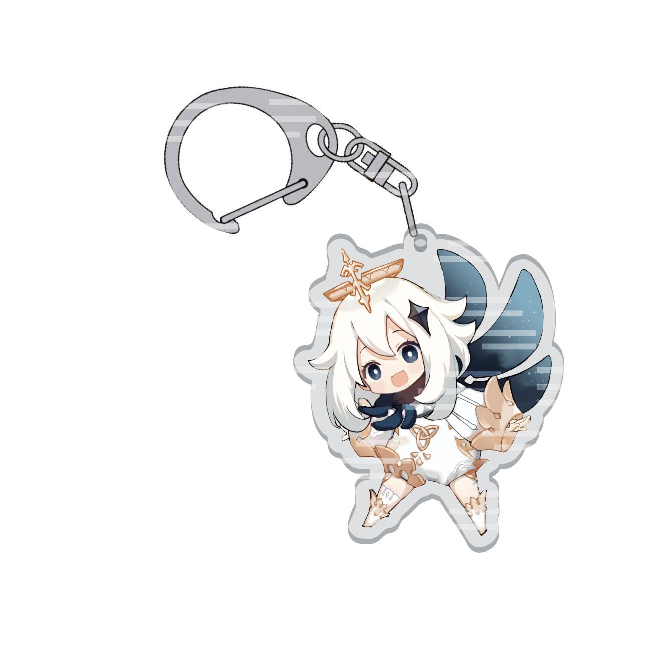 Móc khóa Game Genshin Impact hình Paimon Aether chibi dễ thương