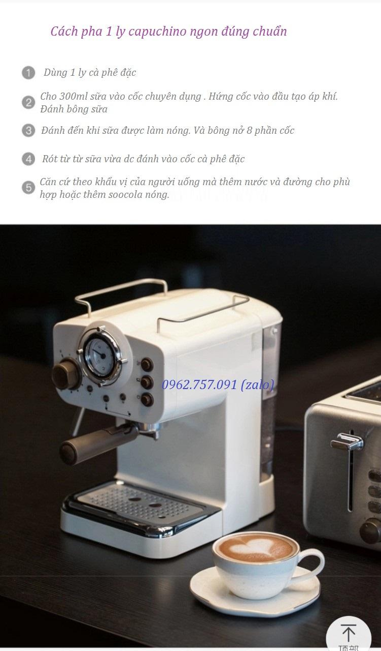 Máy pha cà phê và đánh bọt sữa  Fugu 2 trong 1