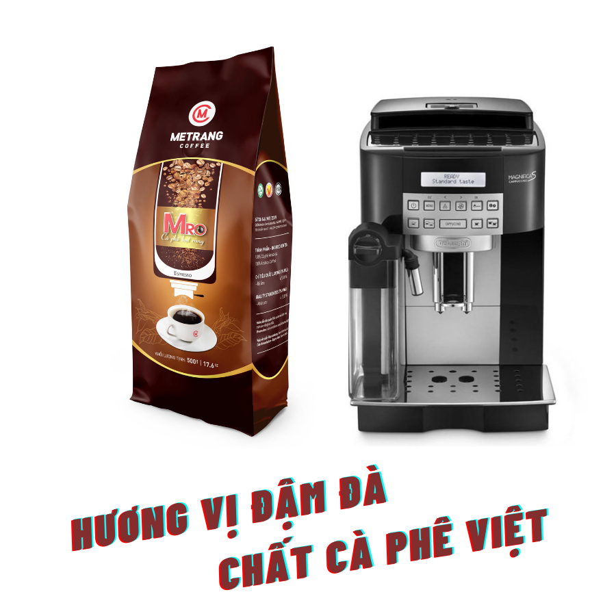 Cà Phê pha máy Mê Trang MRO - túi hạt 500g - cà phê nguyên chất