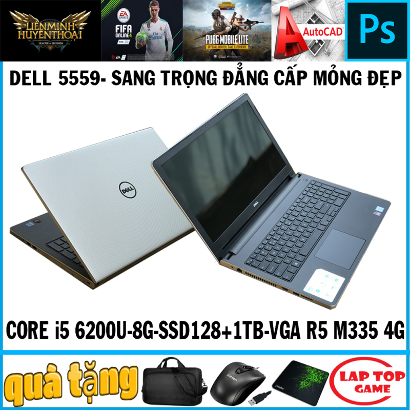 Bảng giá Dell N5559 siêu đẹp mạnh mẽ Core i5 6200U, Ram 8G, SSD128+HDD 1TB, VGA AMD Radeon R5 M335 4G , Màn 15.6IN Phong Vũ