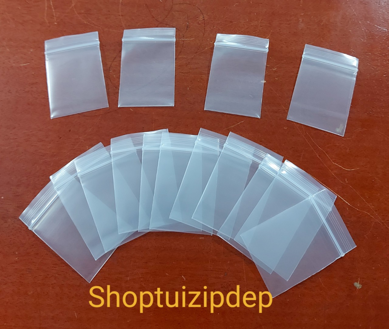 combo 100 cái túi zip VIỀN TRẮNG  kt 4X5cm