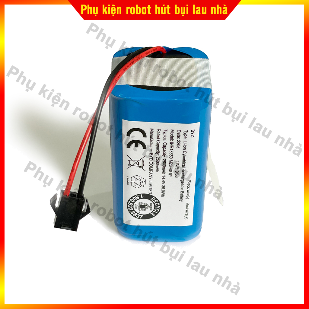 Pin robot hút bụi Ecovacs DN622, DN621, DN620