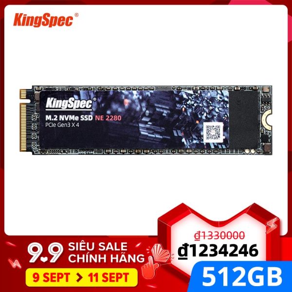 Bảng giá Kingspec Dung Lượng 512GB NVMe 2280 SSD, Với Tối Đa 2 , 500 MB/giây Đọc & 1800 Mb/giây Tốc Độ Ghi Và Bảo Hành 3 Năm Phong Vũ