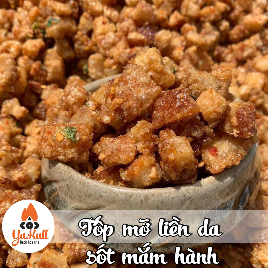 Tóp Mỡ Liền Da Sốt Mắm Hành | SIÊU GIÒN |