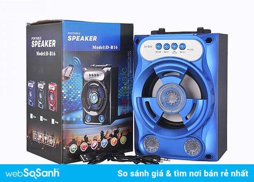 [NGHE HAY-ÂM THANH CHUẨN] Loa gỗ Bluetooth xách tay DB16