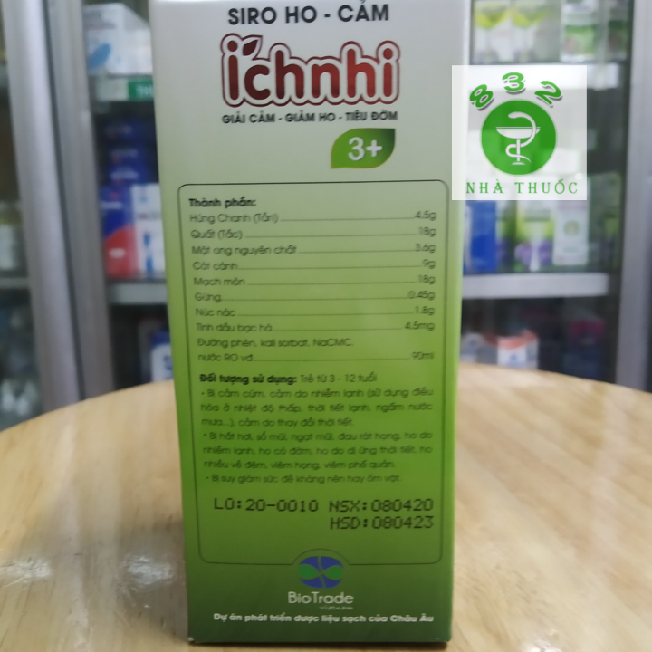 Siro Ho Cảm Ích Nhi (3+) - Chai 90 ml