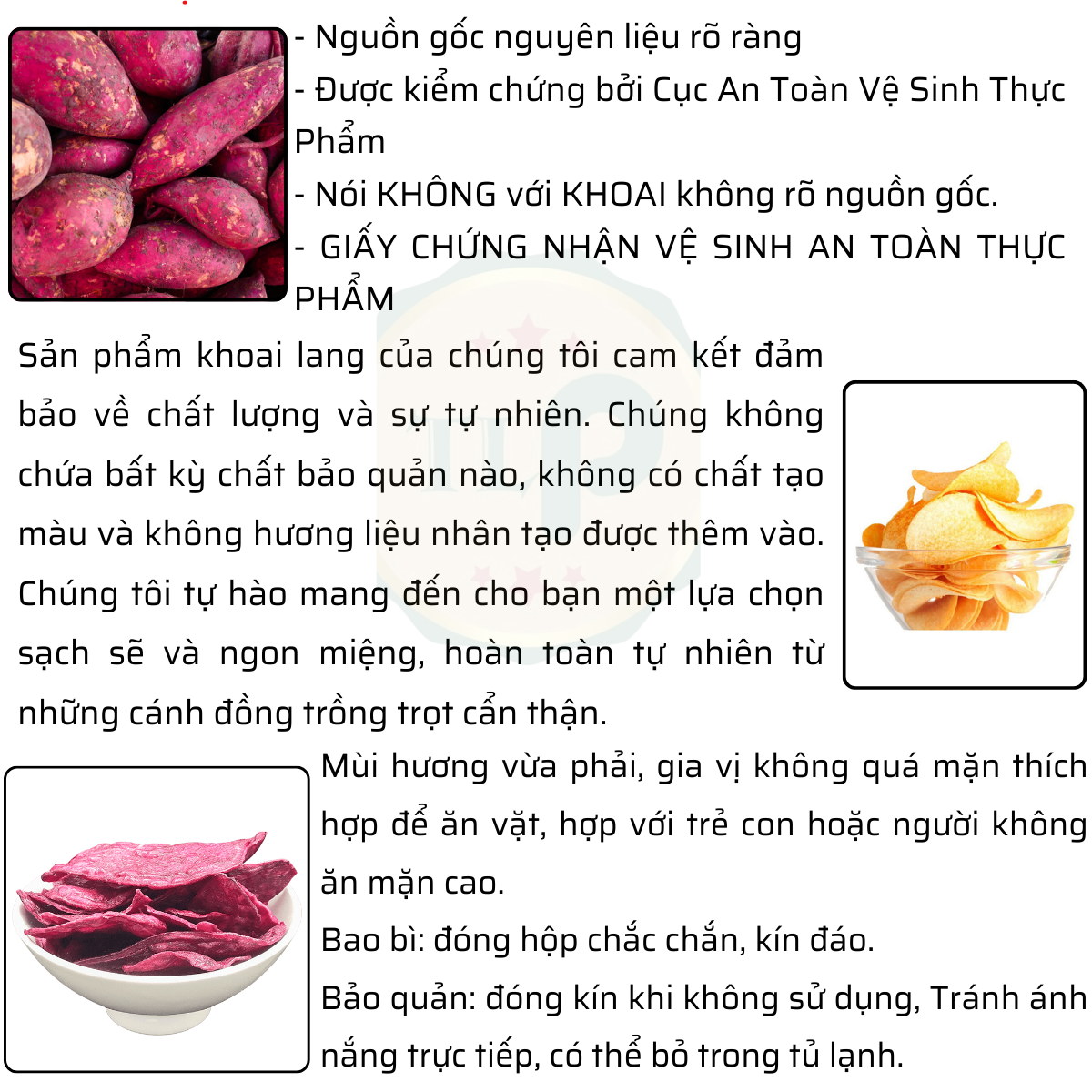 Khoai Lang Tím Sấy Tân Lộc Phát Bịch 200g