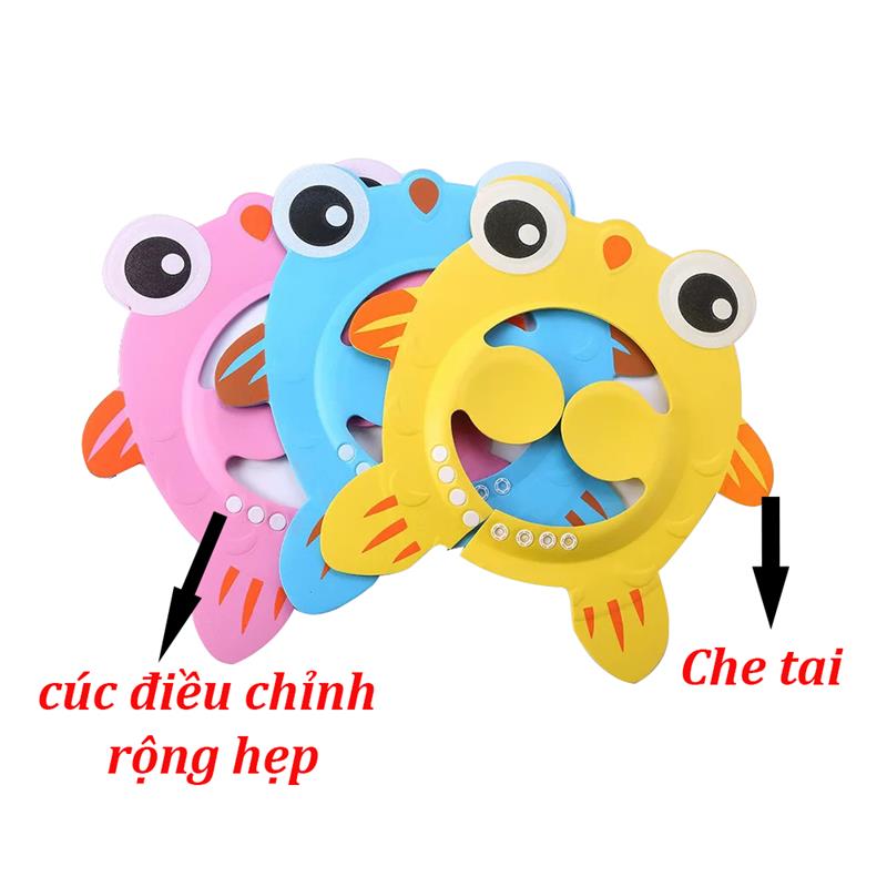Mũ gội đầu cho bé hình cá