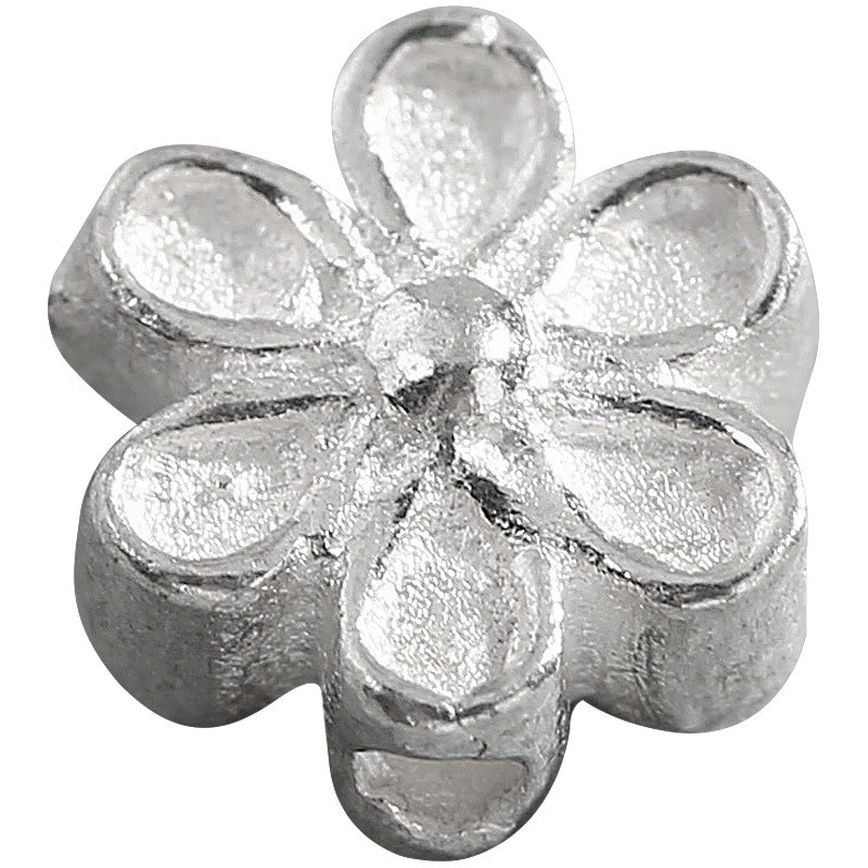 Charm bạc nối hoa 6 cánh - charm bạc 925 - mã cb057