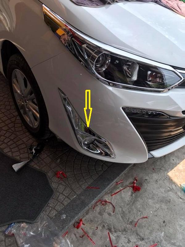 Viền đèn gầm chuyên dùng cho xe ô tô Toyota Vios 2020, sản phẩm chuyên dụng dành cho dòng xe Toyota Vios Fuko
