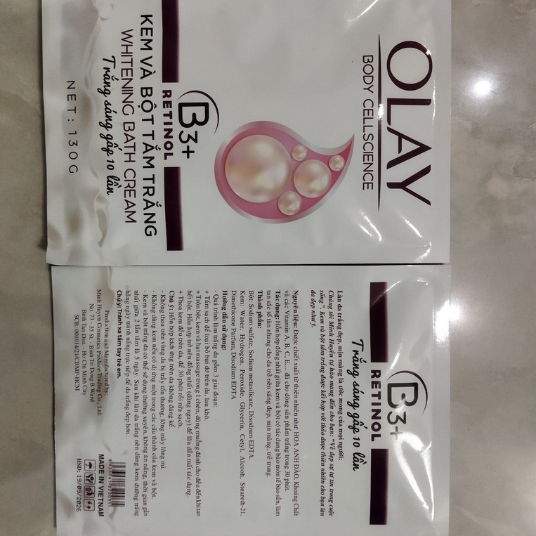 Tắm trắng Olay Body Cellscience, bật tone nhanh