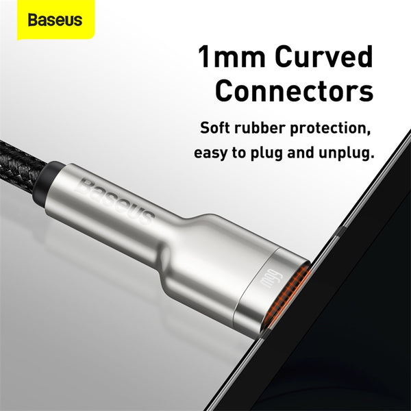 Cáp sạc nhanh, siêu bền Baseus Cafule Series Metal Data Cable USB to Type-C 66W (KHÔNG SẠC ĐƯỢC CHO DÒNG IP)