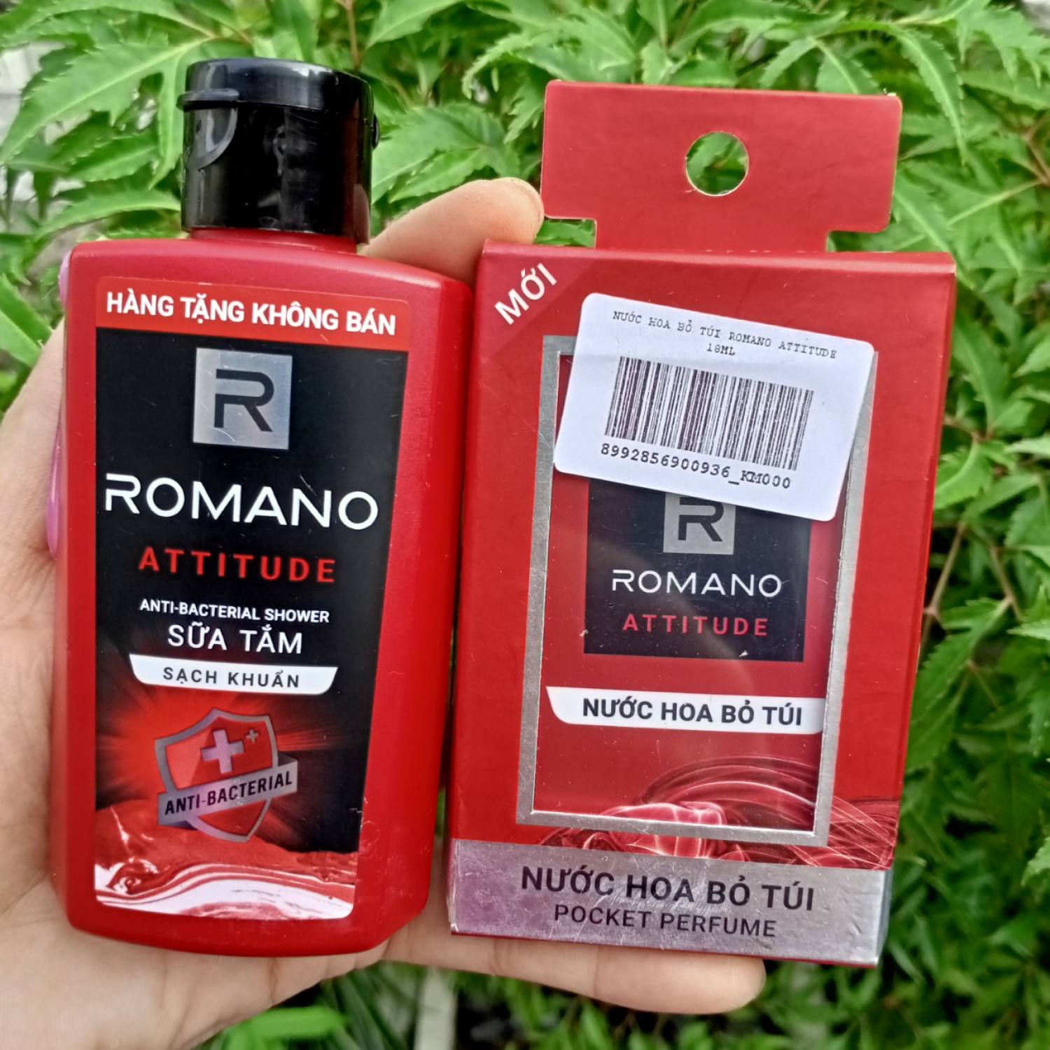 Bộ sữa tắm Romano 60g + Nước hoa bỏ túi Romano 18ml