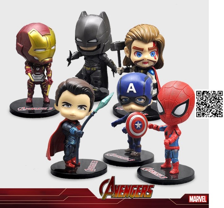 [HCM]Mô hình SuperMan chibi Avenger Siêu Anh Hùng Chibi 623