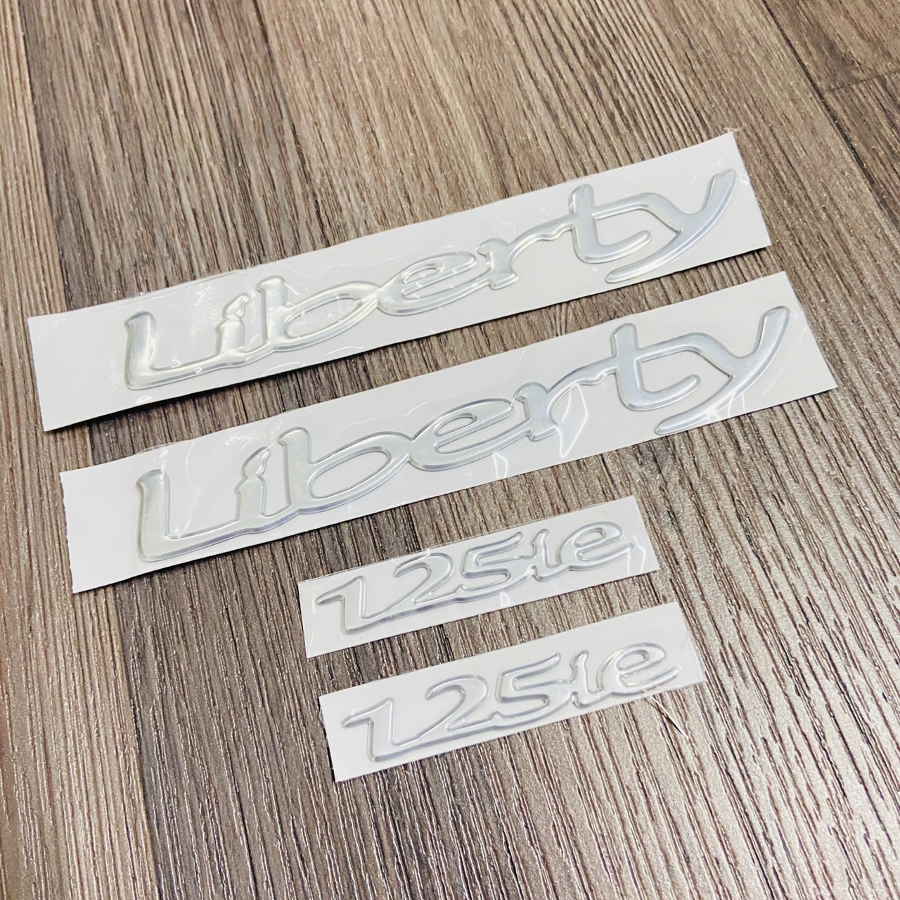 BỘ TEM CHỮ NỔI LIBERTY 125ie CAO CẤP FULL HD