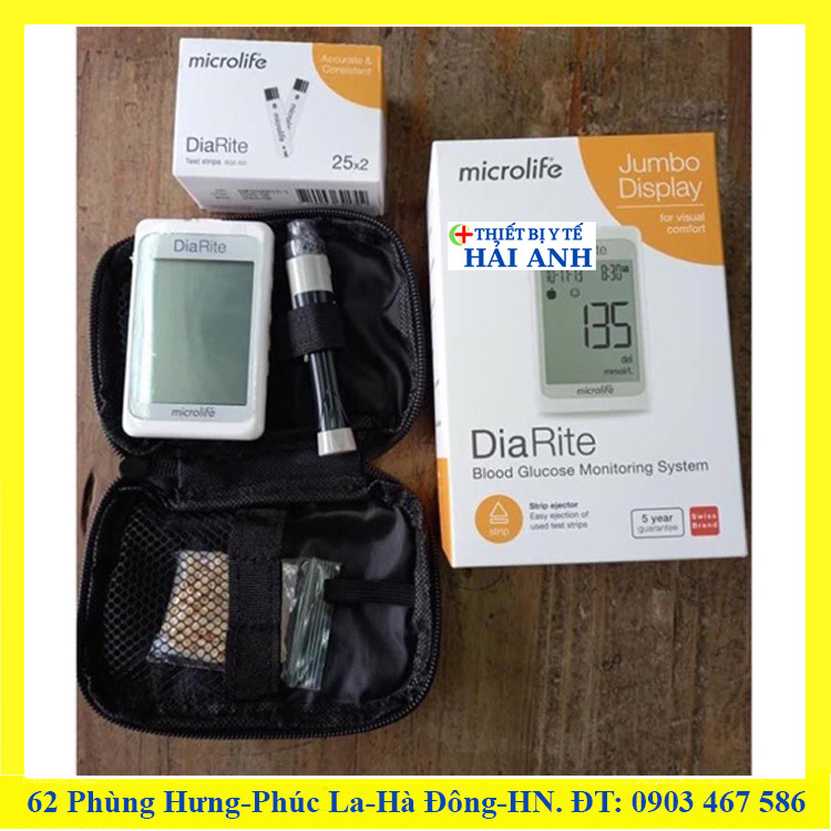 Que thử đường huyết Microlife DiaRite BGM TEST (chọn 25 hoặc 50 que)