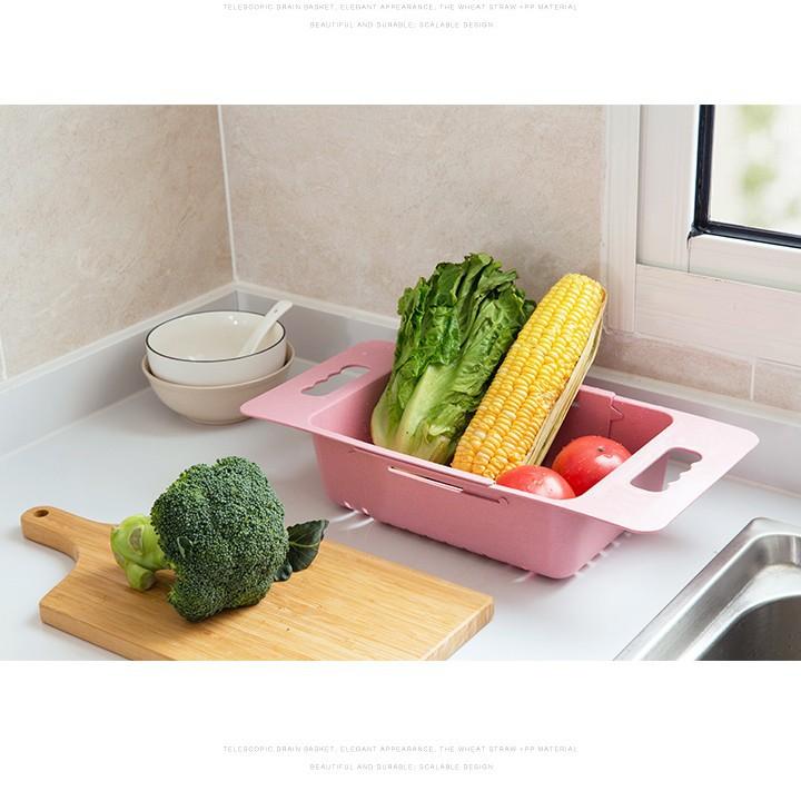 Rổ gác bồn rửa chén gấp gọn thông minh