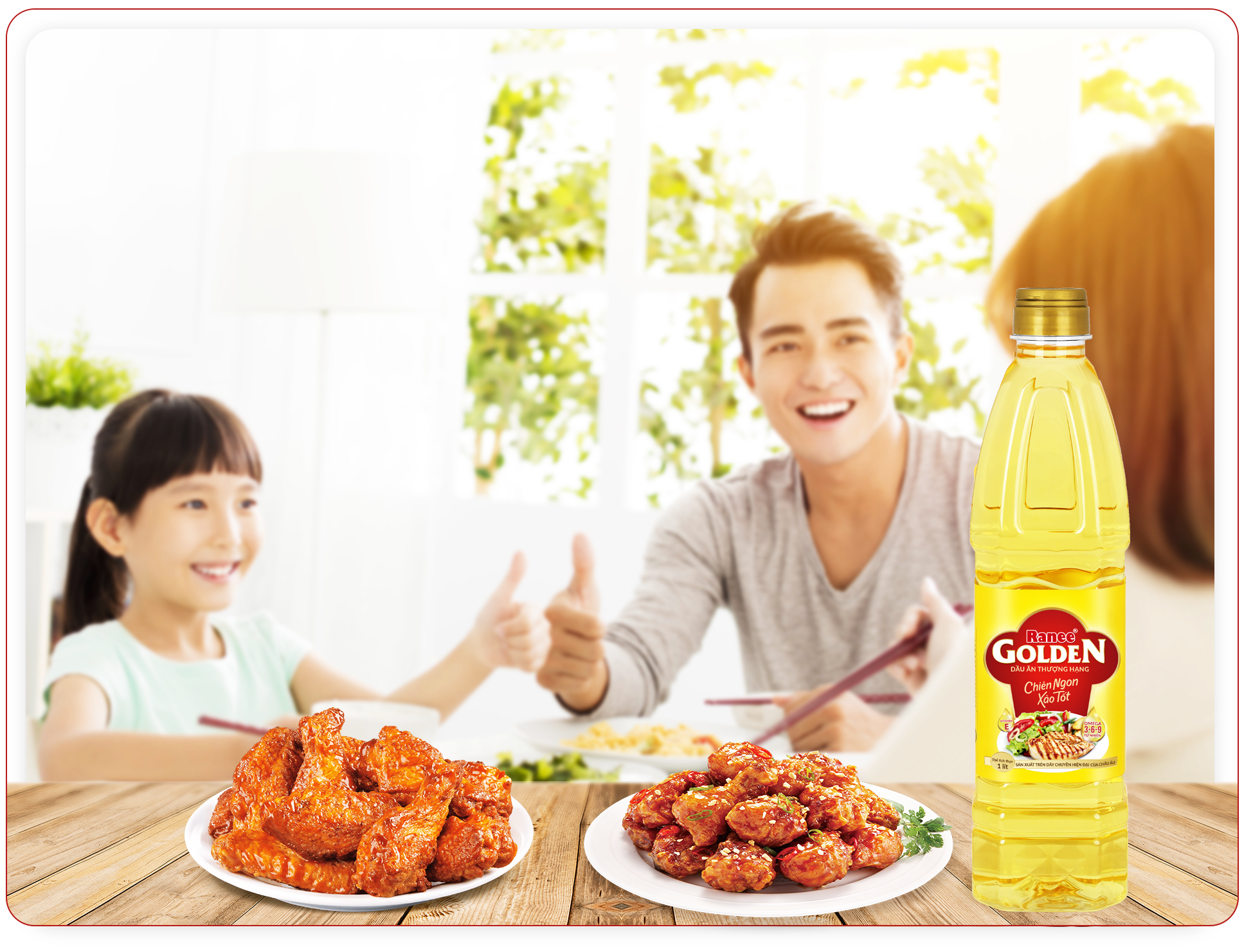 {Đơn 199k tặng hộp bơ -399k tặng vá gỗ} Thùng dầu ăn Ranee Golden 1 lít (1 lít x 12 chai)