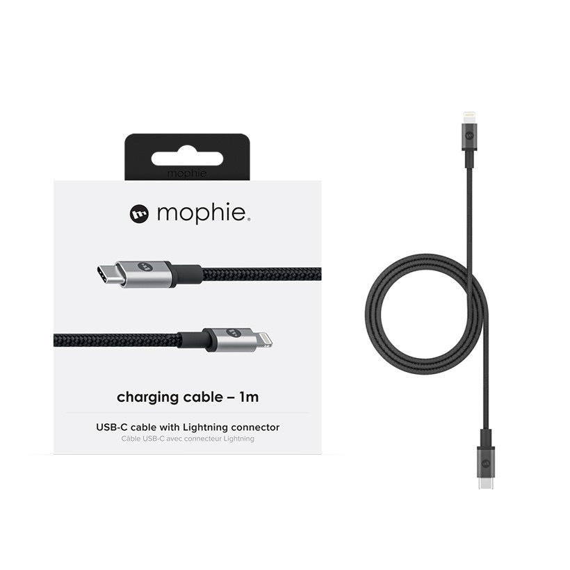 [GIAO HỎA TỐC]  Cáp USB-C To Lightning Mophie 1M chuẩn MFI
