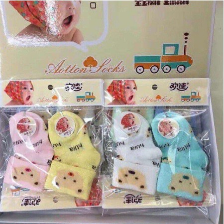 Tất cho bé mẫu sơ sinh siêu đẹp siêu xinh hàng cotton