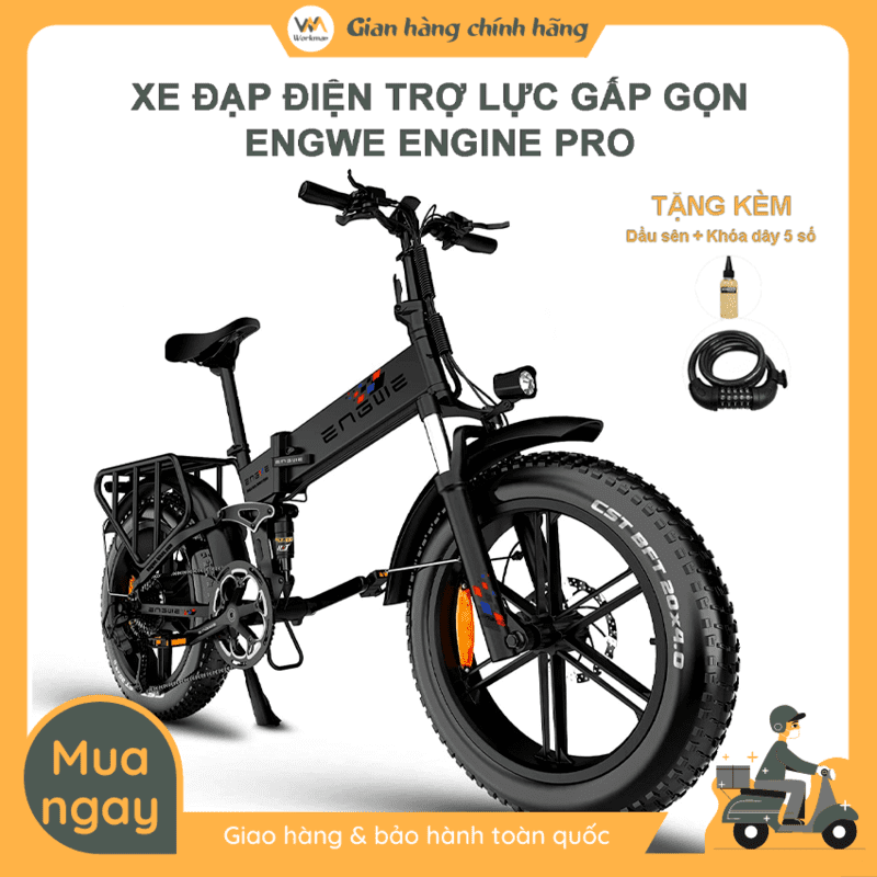Xe đạp điện trợ lực Engwe Engine Pro Chính hãng TẶNG VOUCHER GIẢM 500K +