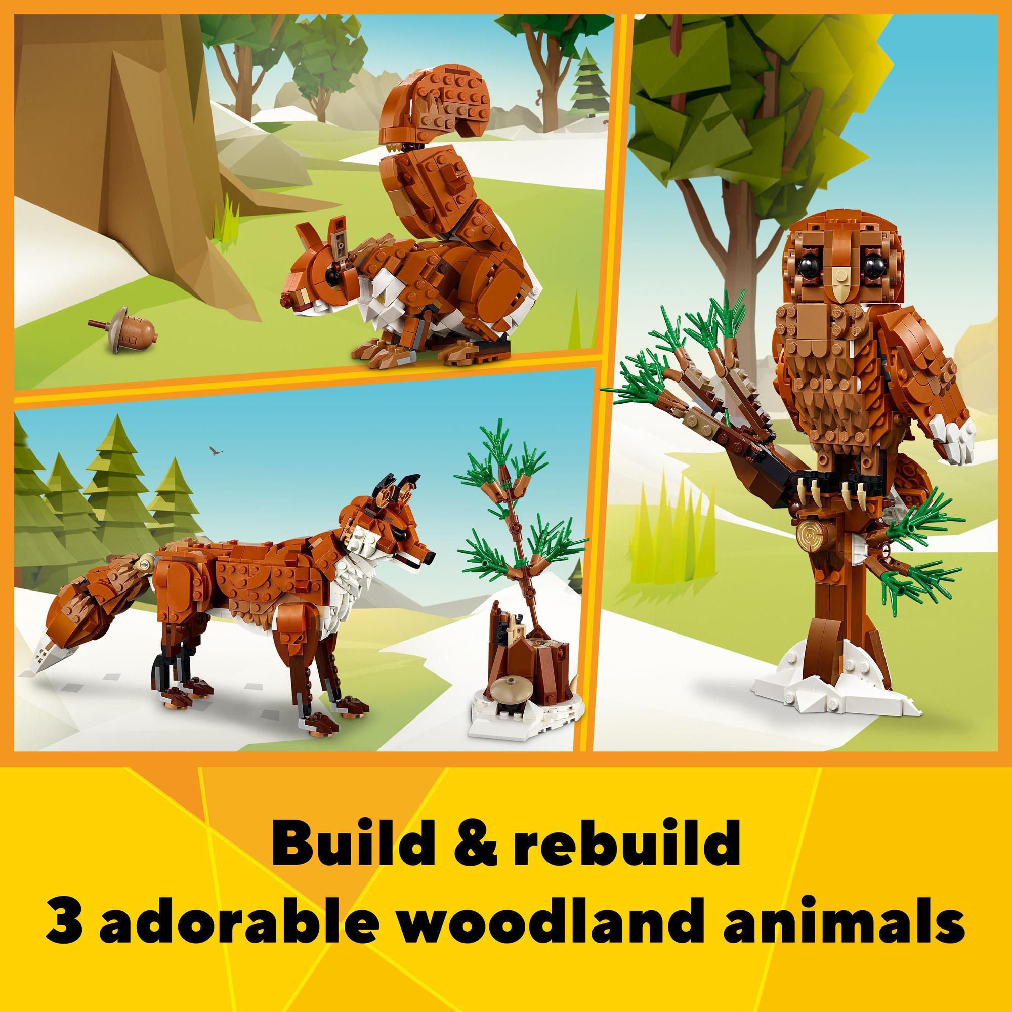 LEGO CREATOR 31154 Đồ chơi lắp ráp Mô hình Cáo đỏ (667 chi tiết)
