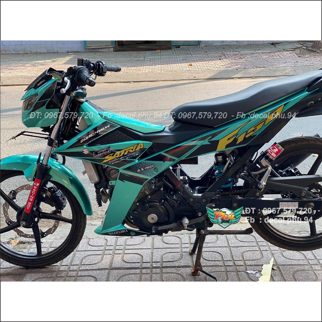 Tem rời Satria xanh ngọc lục bảo (Y)