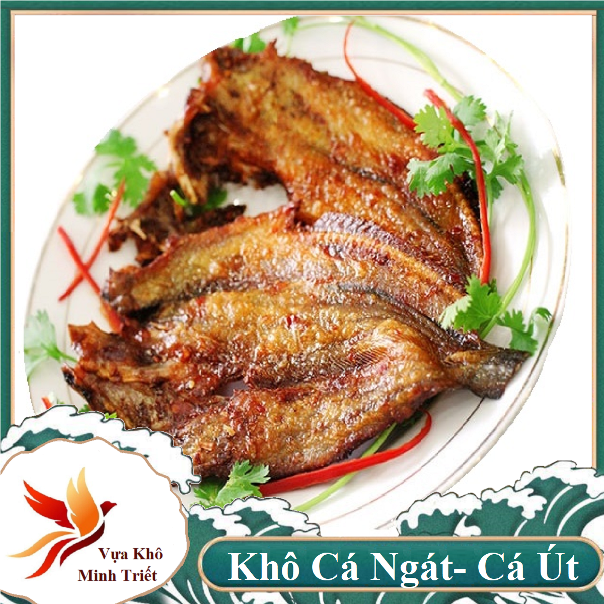 KHÔ CÁ ÚT- CÁ NGÁT  THỊT DÀY, DẺO DẺO, THƠM NGON  500GR