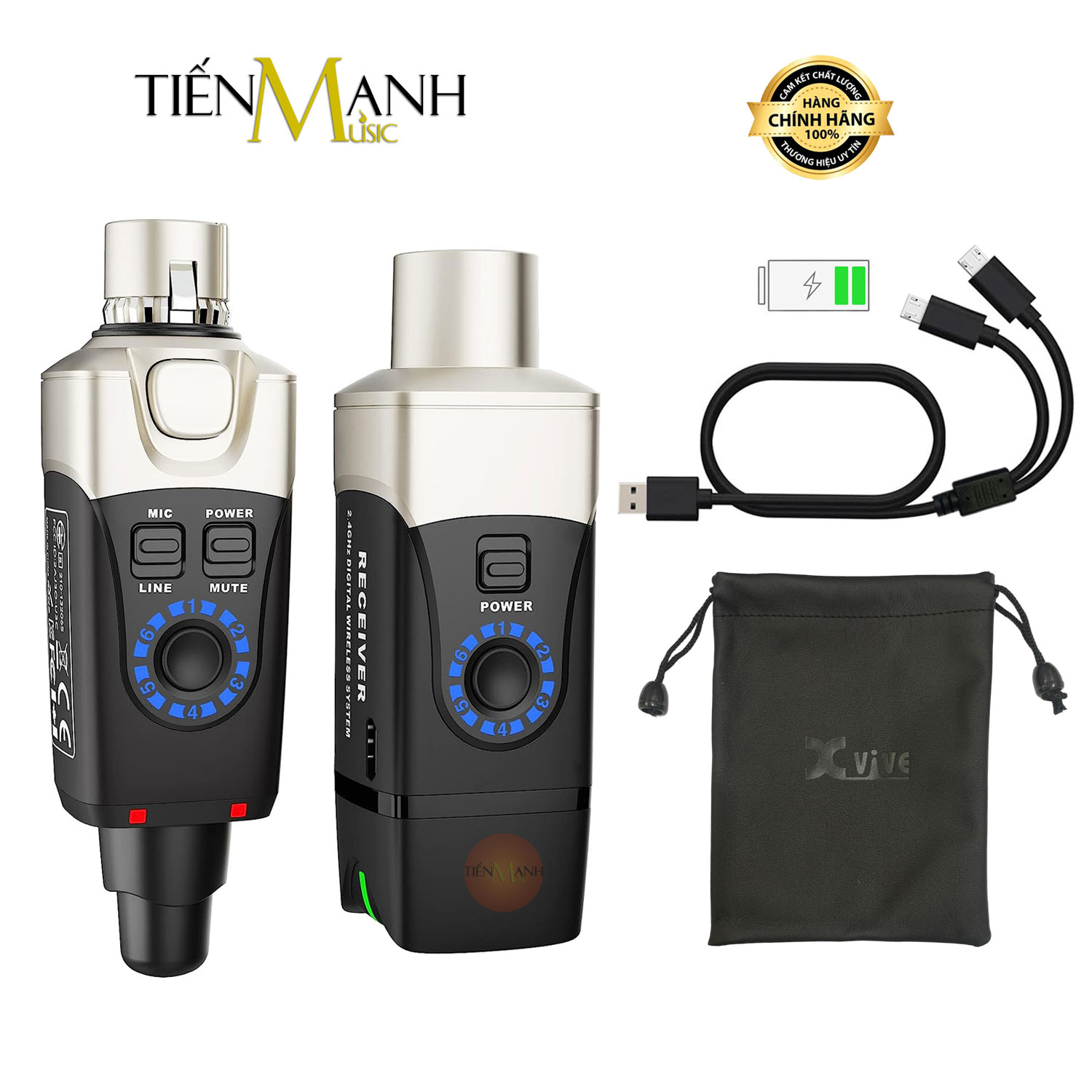 Bộ Thu Phát Micro Không Dây Xvive U3 Wireless System Mic Dynamic Microphone