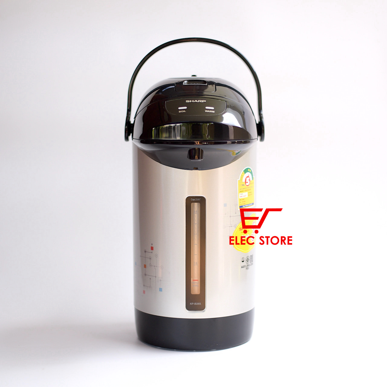 Bình thuỷ điện Sharp 2.8L Model KP-B28S (Xám) - Hàng nhập khẩu Thái Lan