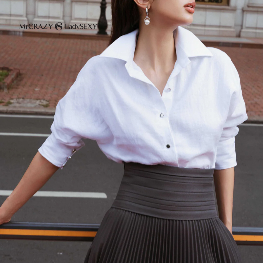 White Maven Linen shirt