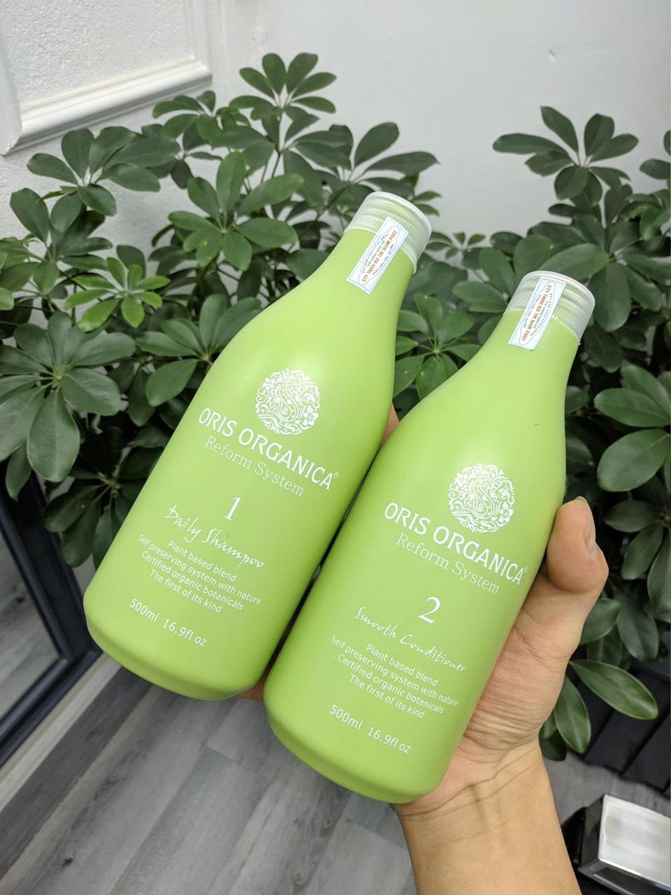 Bộ Dầu Gội-Dầu Xả Oris Arganica Tinh Chất Lúa Mạch 500ml