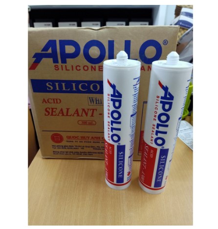 Keo Silicon APOLLO A300 Trắng trong, Trắng sữa
