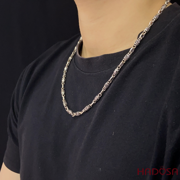 [HCMC] men's silver pendant chain 50cm Sterling Silver 925