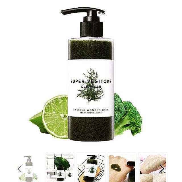 Sữa Rửa Mặt Rau Củ 3in1 Tẩy Trang Rửa Mặt Thải Độc Tố Byvibes Wonder Bath Super Vegitoks Cleanser 300ml