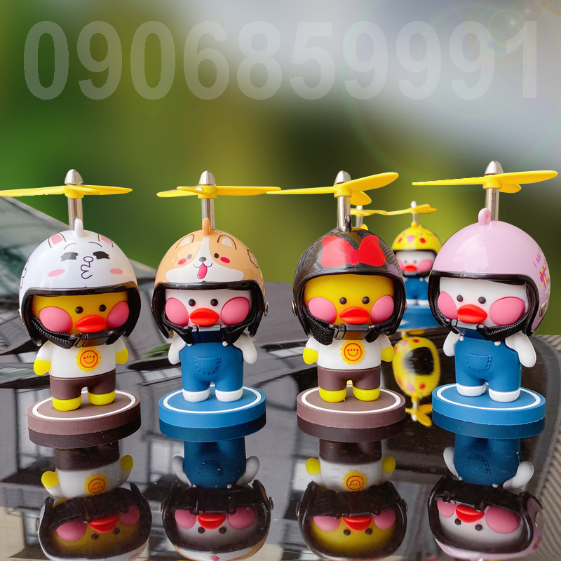 Vịt lala đồ chơi,trang trí mũ bảo hiểm